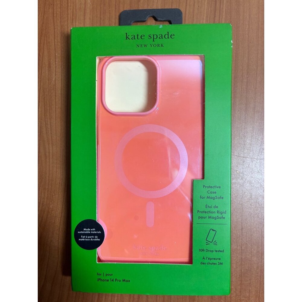 Kate Spade New York Case for IPhone 14 Pro Max MagSafe Wireless Charge Pink